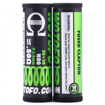 Wotofo Fused Clapton Prebuilt Wire 10er Pack Fertigwickelung Wotofo Fused Clapton Prebuilt Wire 10er Pack Fertigwickelung