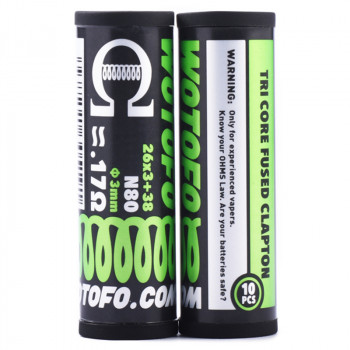 Wotofo Tri Core Fused Clapton Prebuilt Wire 10er Pack Fertigwickelung Wotofo Tri Core Fused Clapton Prebuilt Wire 10er Pack Fertigwickelung