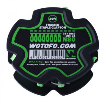 Wotofo Framed Staple Clapton Wire 20 feet/spool Wickeldraht Wotofo Framed Staple Clapton Wire 20 feet/spool Wickeldraht