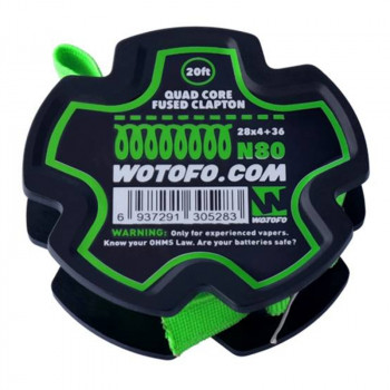 Wotofo Quad Core Fused Clapton Wire 20 feet/spool Wickeldraht Wotofo Quad Core Fused Clapton Wire 20 feet/spool Wickeldraht