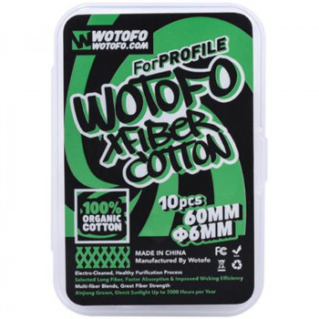 Wotofo Xfiber Cotton für Profile X10 (6mm) Wickelwatte Wotofo Xfiber Cotton für Profile X10 (6mm) Wickelwatte