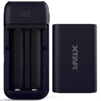 Xtar PB2 - 2-Schacht handliche Li-Ion Akku Reiseladegerät & Powerbank Xtar PB2 - 2-Schacht handliche Li-Ion Akku Reiseladegerät & Powerbank