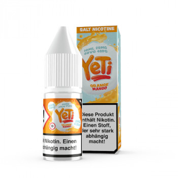 Orange Mango 10ml 20mg Nic Salt Liquid by Yeti Orange Mango 10ml 20mg Nic Salt Liquid by Yeti
