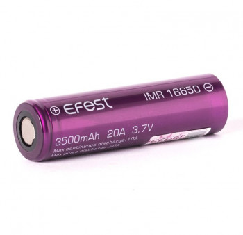 Efest Purple IMR 18650 3500mAh 3,6V - 3,7V Li-Ionen (FlatTop) ungeschützt Efest Purple IMR 18650 3500mAh 3,6V - 3,7V Li-Ionen (FlatTop) ungeschützt