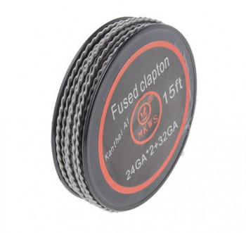 MKWS Wickeldraht Fused Clapton KA1 24GA*2/32GA 4,57m (2,17€/1m) MKWS Wickeldraht Fused Clapton KA1 24GA*2/32GA 4,57m (2,17€/1m)