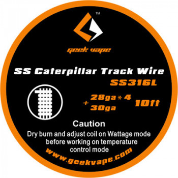 GeekVape Caterpillar Track SS316L 3m (3,30€/1m) GeekVape Caterpillar Track SS316L 3m (3,30€/1m)