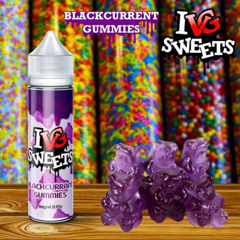Blackcurrant Gummies (50ml) Plus e Liquid by I VG Sweets Blackcurrant Gummies (50ml) Plus e Liquid by I VG Sweets