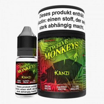Twelve Monkeys Kanzi 3x10ml Multipack e Liquid MHD Ware Twelve Monkeys Kanzi 3x10ml Multipack e Liquid MHD Ware