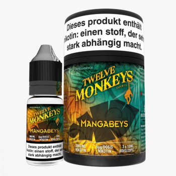 Twelve Monkeys Mangabeys 3x10ml Multipack e Liquid Twelve Monkeys Mangabeys 3x10ml Multipack e Liquid