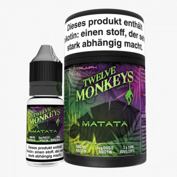 Twelve Monkeys Matata 3x10ml Multipack e Liquid Twelve Monkeys Matata 3x10ml Multipack e Liquid