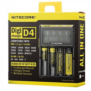 NITECORE D4 EU LCD-Panel Intelligent Charger für 18650 Akku NITECORE D4 EU LCD-Panel Intelligent Charger für 18650 Akku