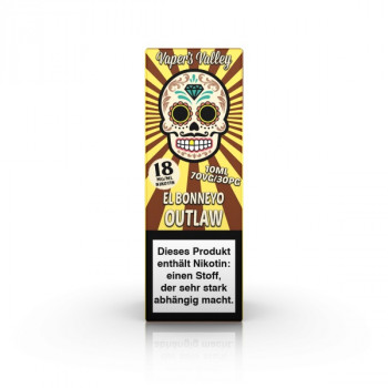 Vaper´s Valley El Bonneyo E-Liquid 10ml Outlaw 18mg Shot Vaper´s Valley El Bonneyo E-Liquid 10ml Outlaw 18mg Shot